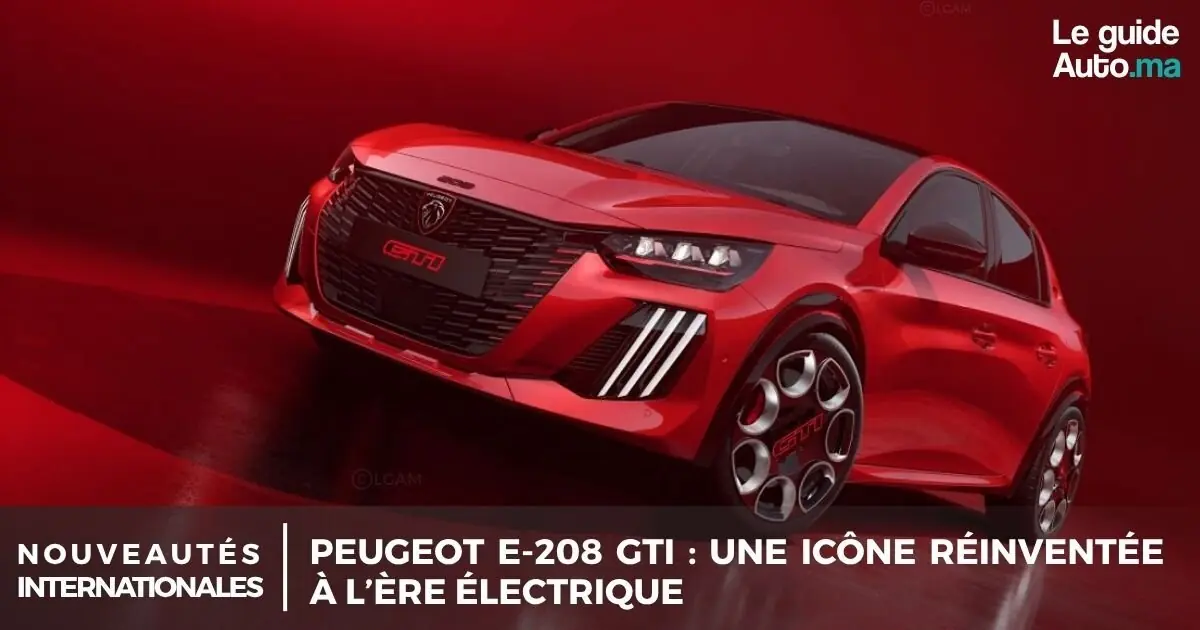PEUGEOT E-208 GTi : Une icône réinventée à l’ère électrique