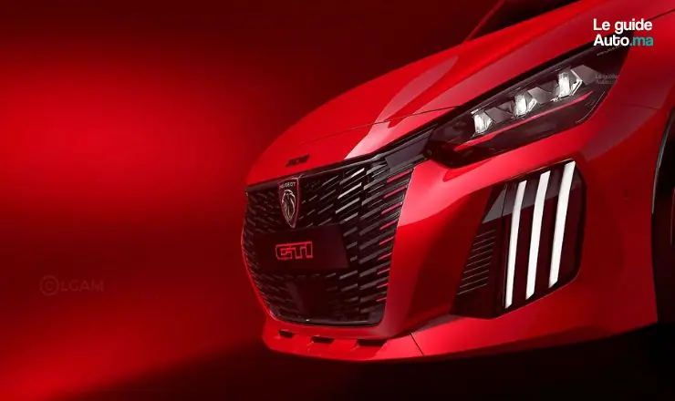 Peugeot e-208 gti avant