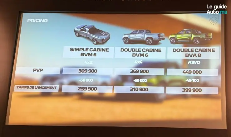 prix Peugeot landtrek maroc