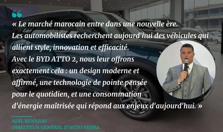 byd atto 2 Maroc adil bennani