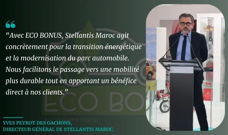yves peyrot eco bonus stellantis maroc