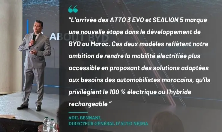 Adil bennani BYD Maroc sealion 5