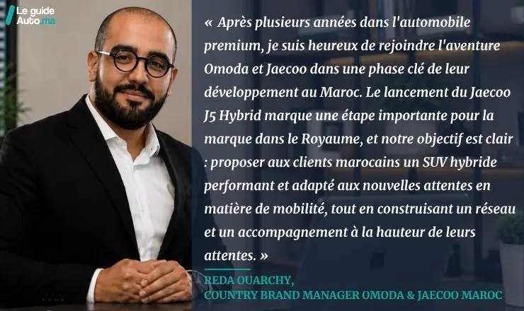 Reda Ouarchy Country Brand Manager Omoda & Jaecoo Maroc
