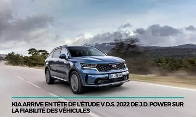 Kia arrive en tête de l'étude sur la fiabilité des véhicules