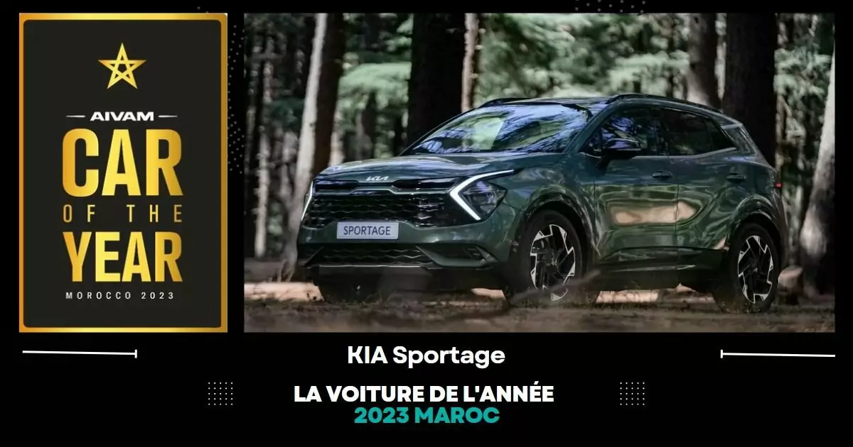 La Voiture de l'Année 2023 au Maroc est Le KIA Sportage
