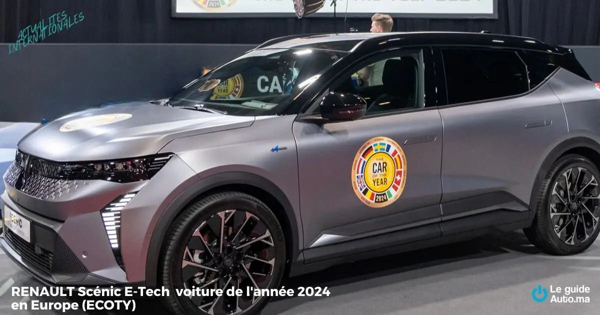 RENAULT Scénic E-Tech  voiture de l'année 2024  en Europe (ECOTY)