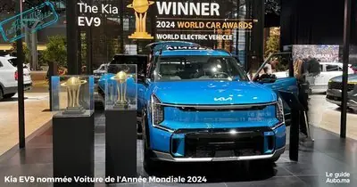 Kia EV9 nommée Voiture de l'Année Mondiale 2024.