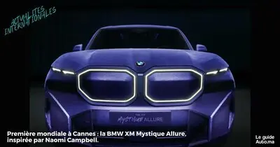 Première mondiale à Cannes : la BMW XM Mystique Allure, inspirée par Naomi Campbell.