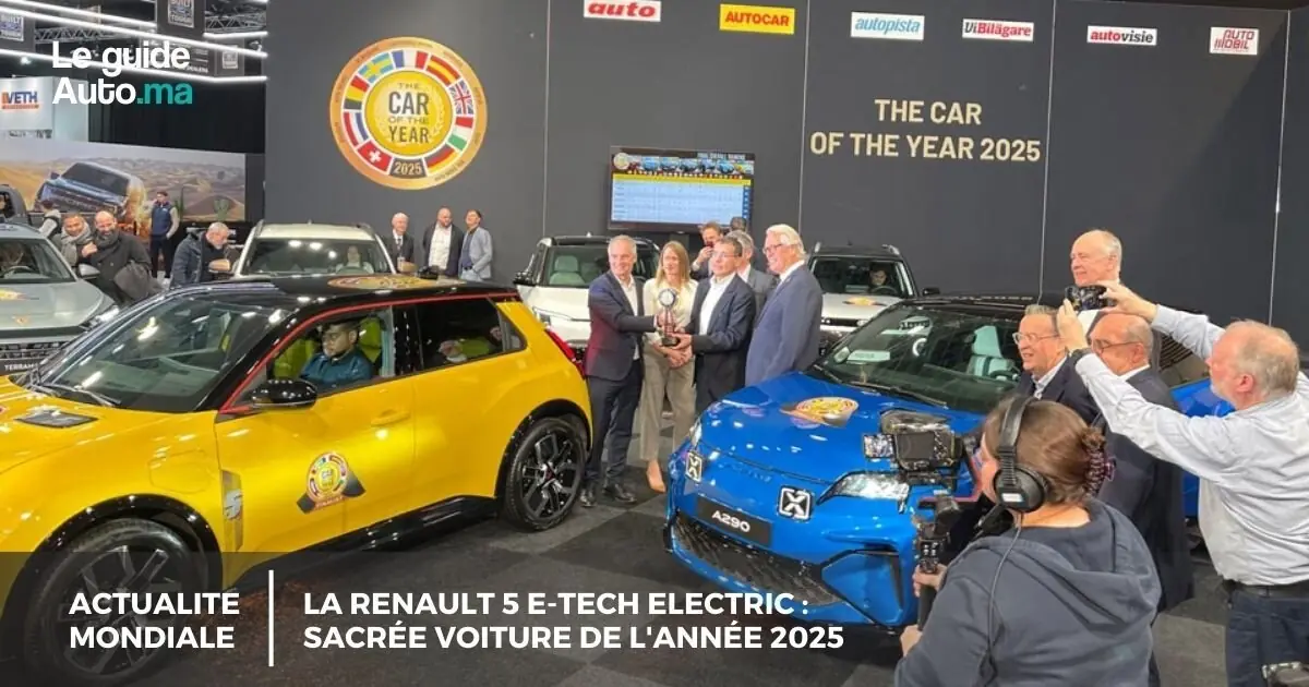 La Renault 5 E-Tech Electric : Sacrée Voiture de l'Année 2025