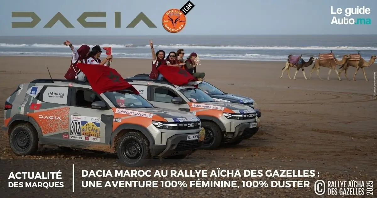 Dacia Maroc au Rallye Aicha des Gazelles : L’exploit féminin des 4 Gazelles et du Duster 4x4