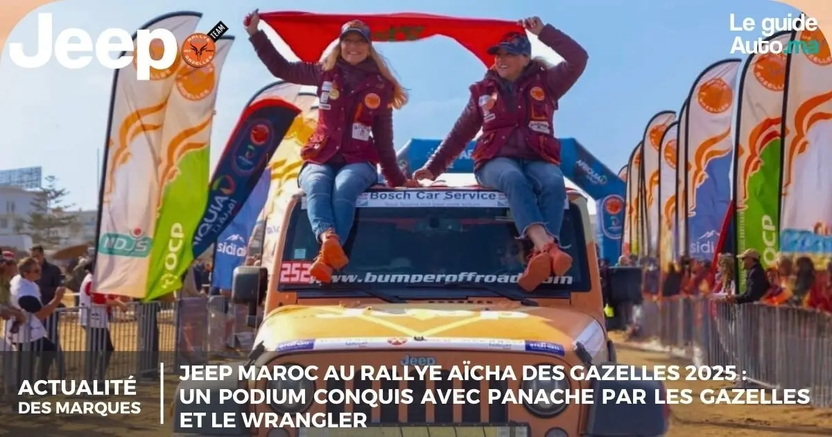 Jeep Maroc au Rallye Aïcha des Gazelles 2025 : Un podium conquis