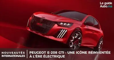 PEUGEOT E-208 GTi : Une icône réinventée à l’ère électrique