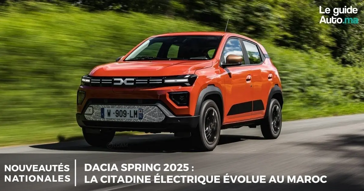 Dacia Spring 2025 : la citadine électrique évolue au Maroc
