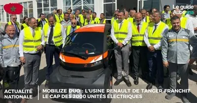Mobilize DUO : L'usine Renault de Tanger franchit le cap des 2000 unités électriques