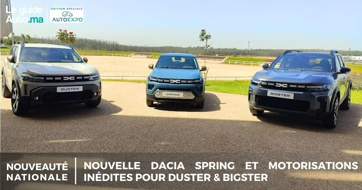 Nouvelle Dacia Spring et motorisations inédites pour Duster & Bigster au Maroc
