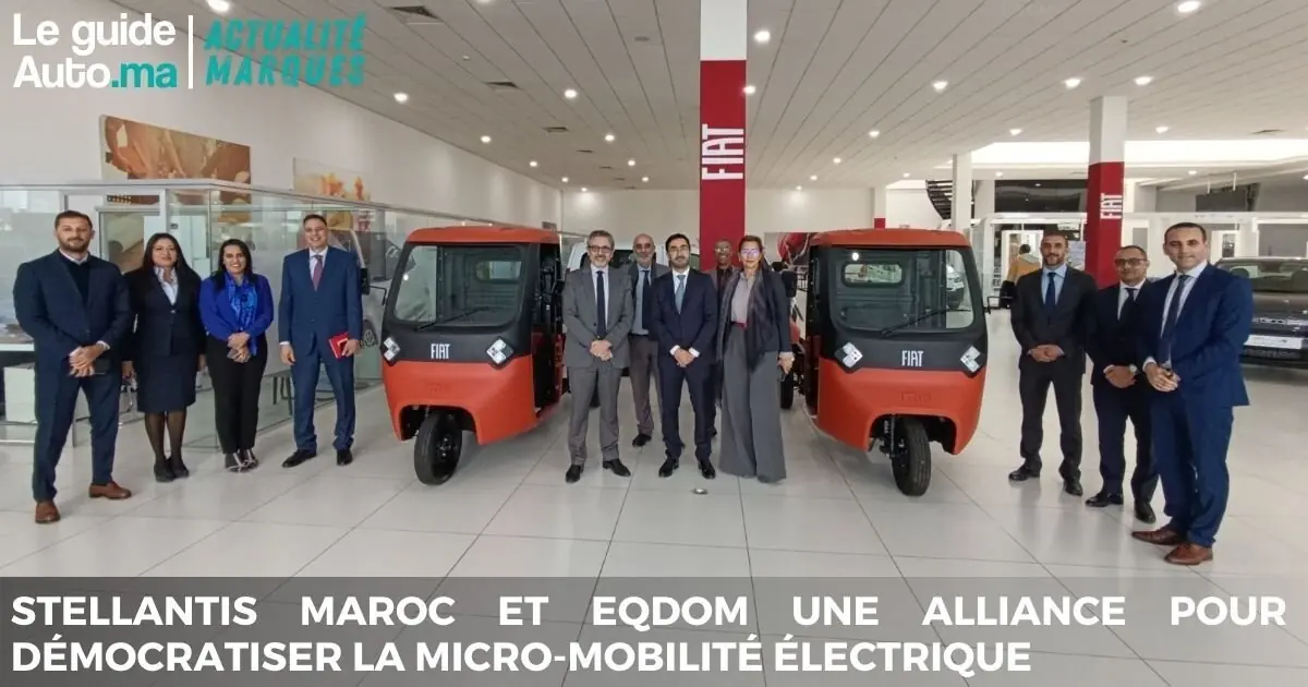 Stellantis Maroc et EQDOM s'allient pour démocratiser la micro-mobilité électrique