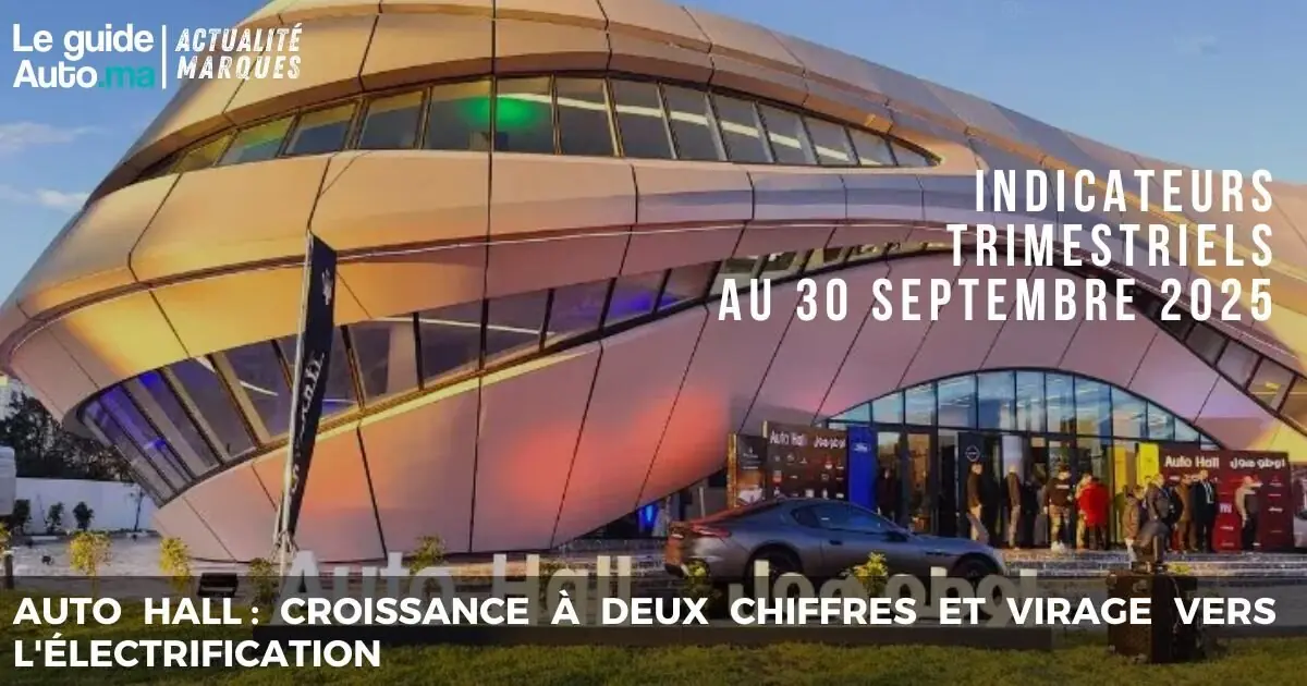 Auto Hall : Croissance à deux chiffres et virage vers l'électrification