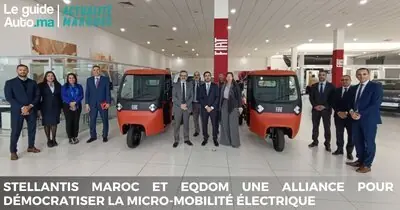 Stellantis Maroc et EQDOM s'allient pour démocratiser la micro-mobilité électrique