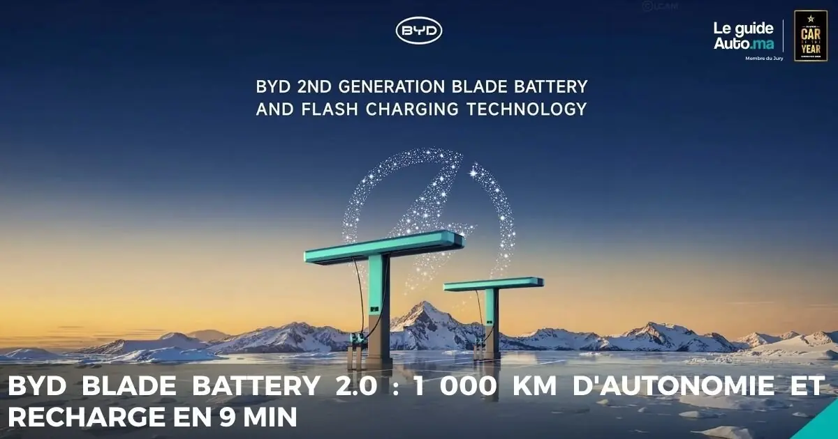 BYD Blade Battery 2.0, 1 000 km d'autonomie et recharge en 9 min