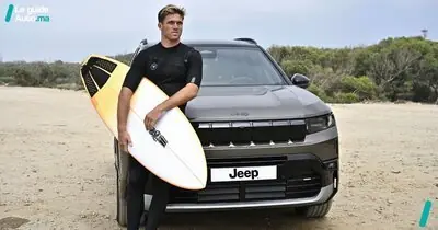 Jeep Maroc prend la vague avec le surfeur Teva Bouchgua